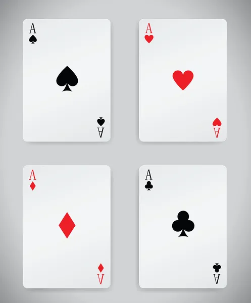 Jouer aux cartes — Image vectorielle