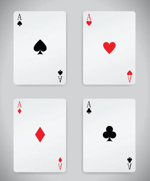 Jugar a las cartas — Vector de stock