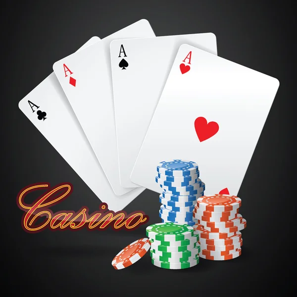 Elementos del casino — Vector de stock