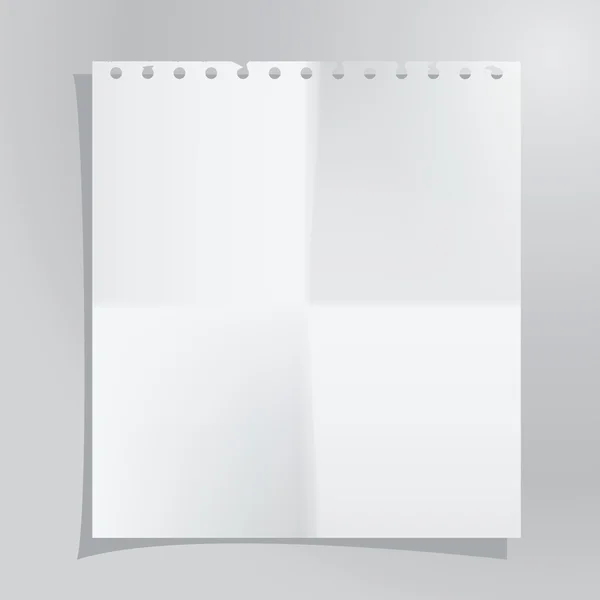 Бумажный лист — стоковый вектор
