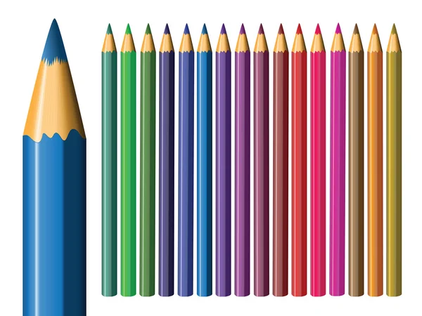 Crayons de couleur — Image vectorielle