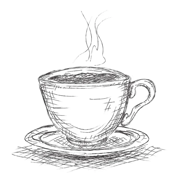 Tasse café — Image vectorielle
