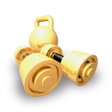 dambıl ve ağırlık.