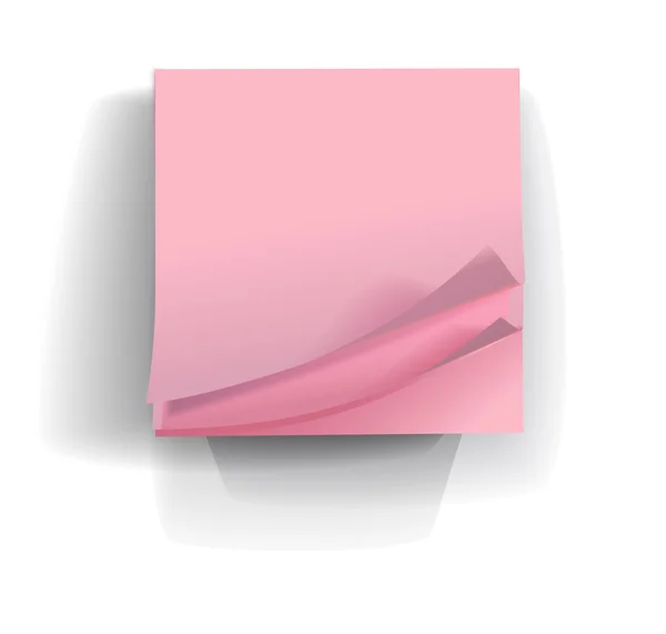 Pile de papier pour notes. — Image vectorielle