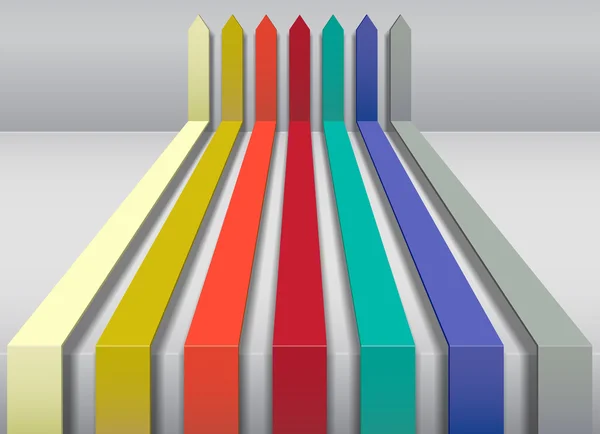 Multi-colored arrows. — Stock Vector