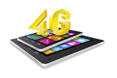 tablet pc, telefon ve yeni teknoloji.