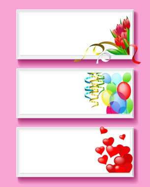 Sevgililer günü için tebrik kartı..