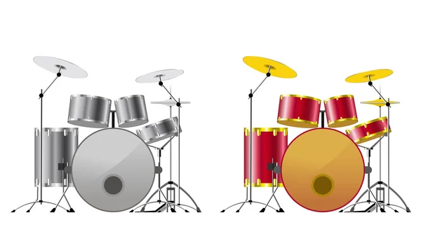 Drum sets. — Stock Vector