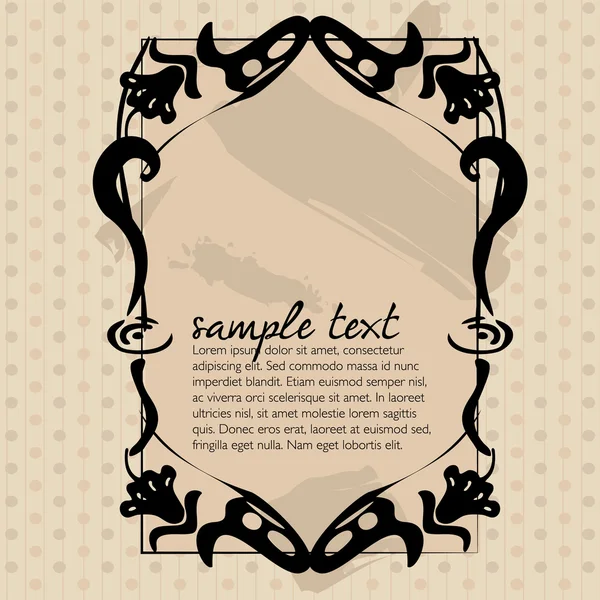 Art nouveau frame — Stock Vector