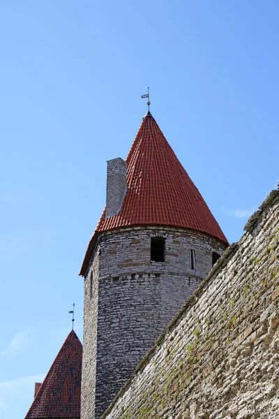 Muro e torre — Foto Stock