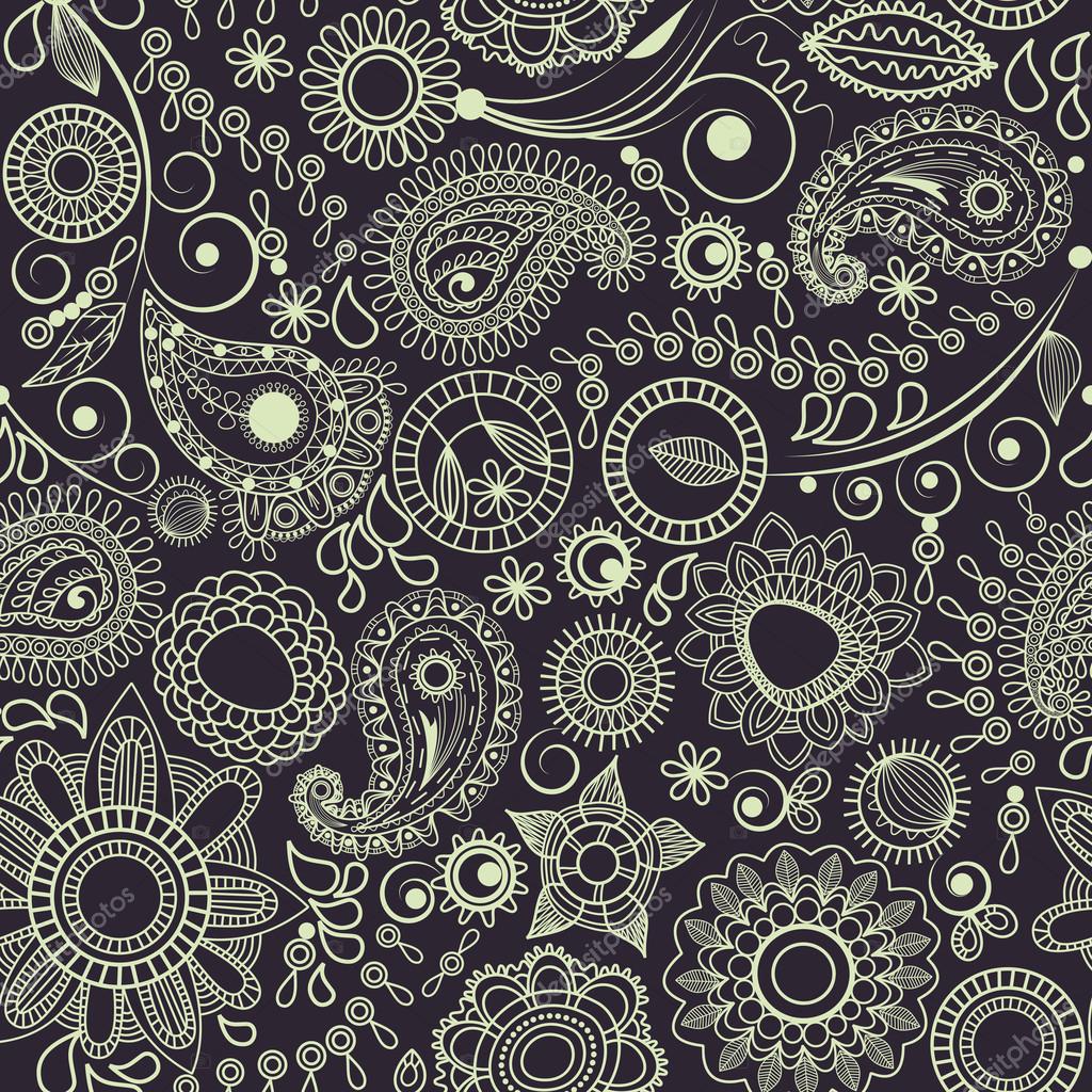 Vector floral paisley pattern — Stock Vector © Danussa #12732396