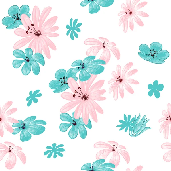 Flower seamless pattern for print — Stok Vektör