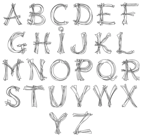 3D letters tekenen