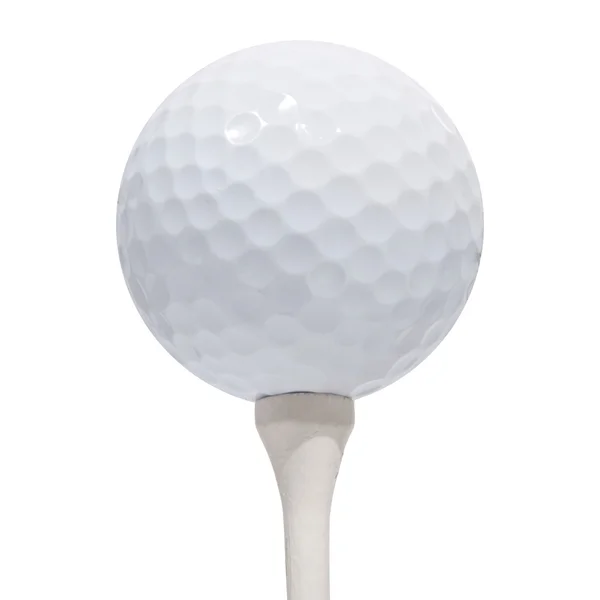 Bola de golfe isolada em branco — Fotografia de Stock