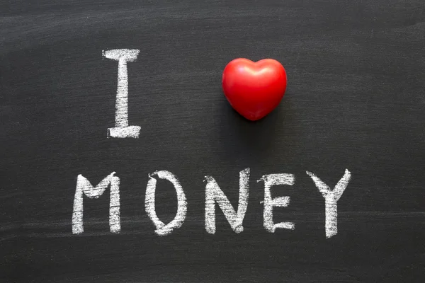 Любить деньги — стоковое фото
