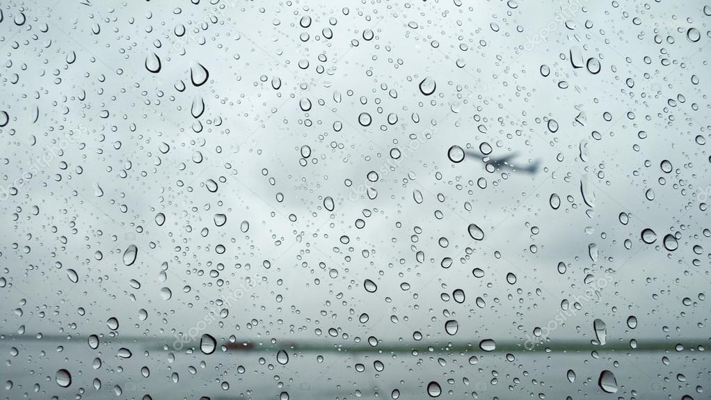 Rainy airport