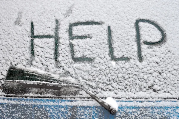 Segítség, havazás — Stock Fotó