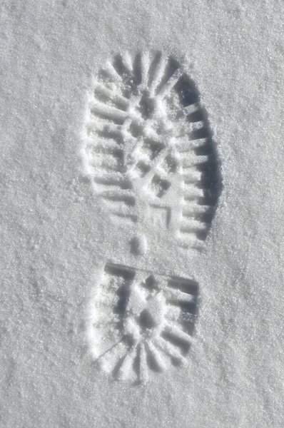 Impresión de suela de nieve —  Fotos de Stock