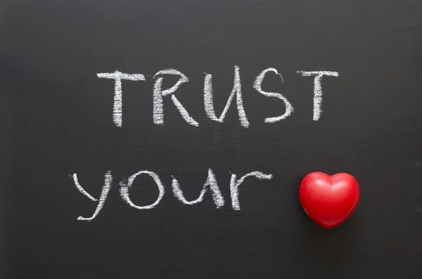 Confiar no seu coração — Fotografia de Stock
