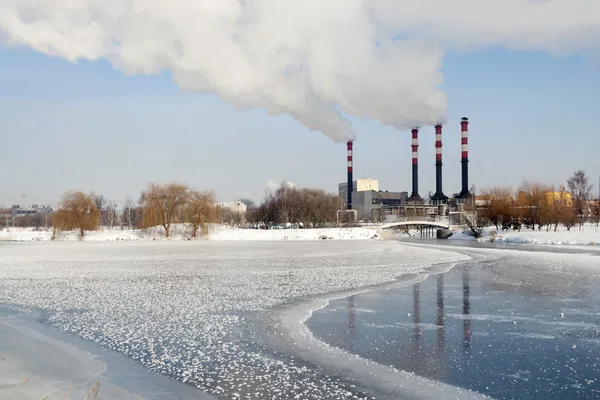 Camini invernali paesaggio — Foto Stock