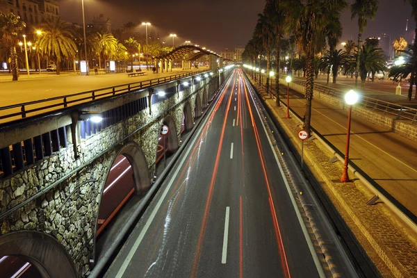 Barcelona natt — Stockfoto