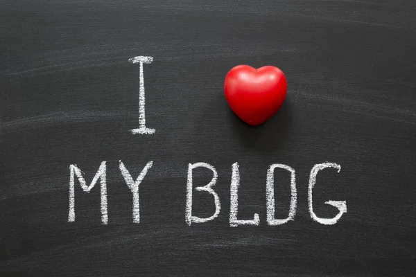 Love my blog — Stock Photo, Image