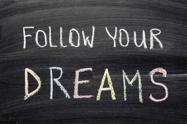 Segue os teus sonhos — Fotografia de Stock