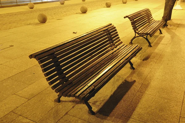 Nacht banken — Stockfoto