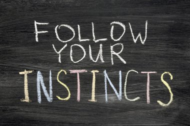Follow your instincts clipart