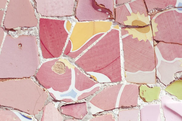 Mosaic ornament, Barcelona — Stock Photo, Image