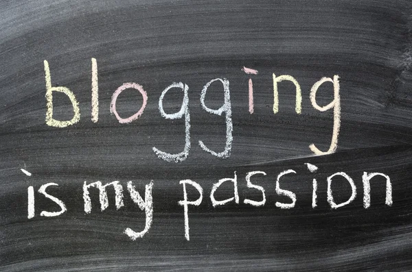 Blogging is my passion — Stock Photo, Image