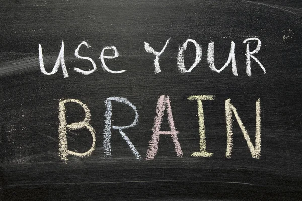 Use o seu cérebro — Fotografia de Stock