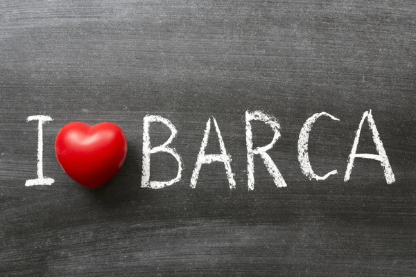 Ik hou van barca — Stockfoto