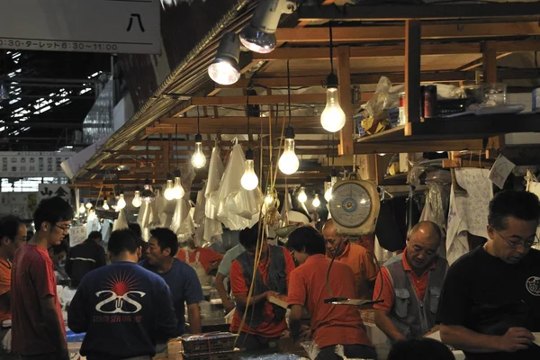 Tsukiji Vismarkt — Stockfoto