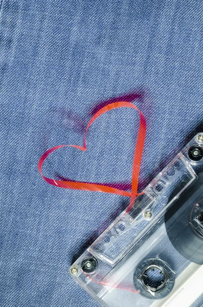 Любите музыку, джинсы — стоковое фото