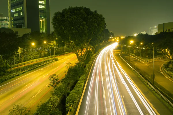 夜间道路 — 图库照片