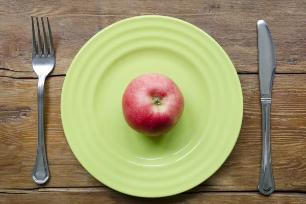 苹果的饮食 — 图库照片