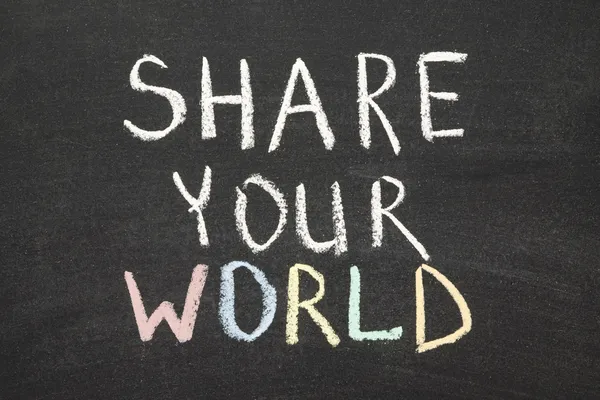 Share your world — Stock Photo, Image
