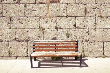 Red bench