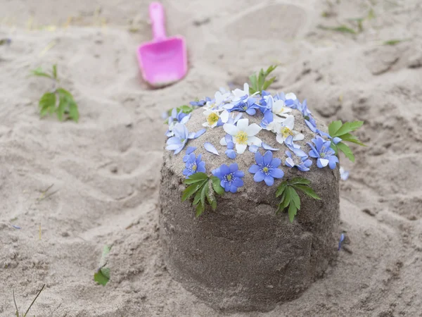 모래 케이크 — 스톡 사진