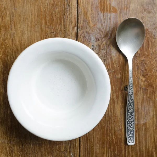 碗和勺子 — 图库照片