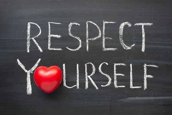 Respeitar a si mesmo — Fotografia de Stock