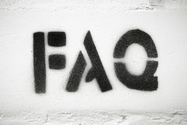 Parola di Faq — Foto Stock