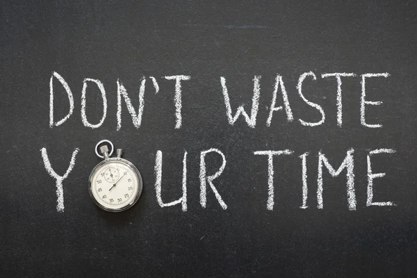 Not waste time — Stock Photo, Image