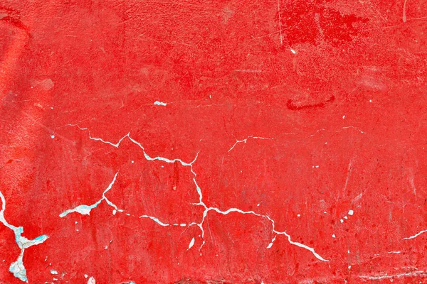 Couleur Rouge Réelle Détaillée Peint Fond Mural — Photo