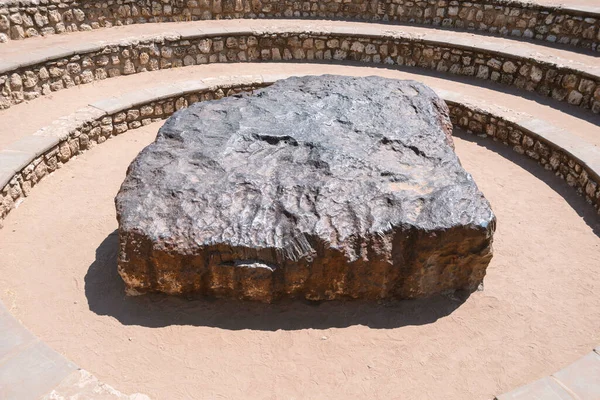 Wereld Lagerste Hoba Meteoriet Samenstelling Namibië — Stockfoto