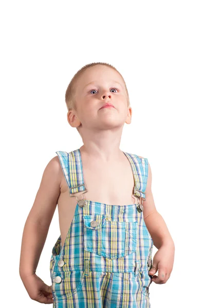 Little boy looking up. — Stock Photo, Image