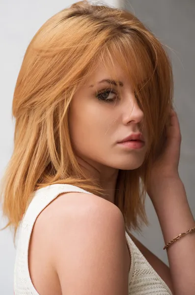 Güzellik Kızıl saçlı kadın