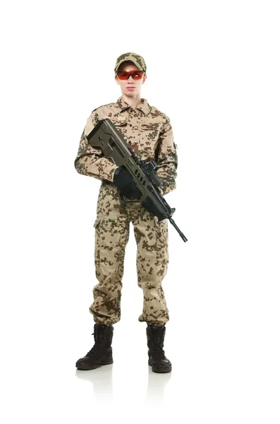 NATO soldier. — Stock Photo, Image