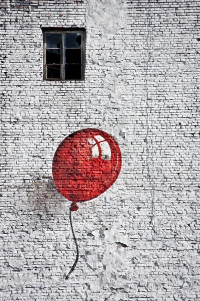 Balão vermelho 4 — Fotografia de Stock